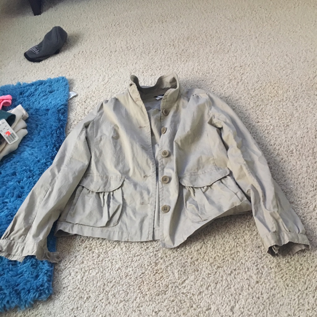 Tan Jacket Button Down Never Worn